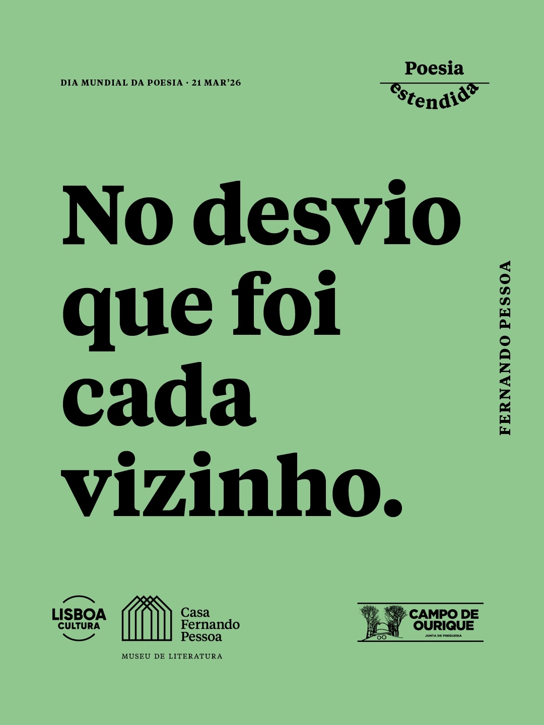 No desvio que foi cada vizinho.