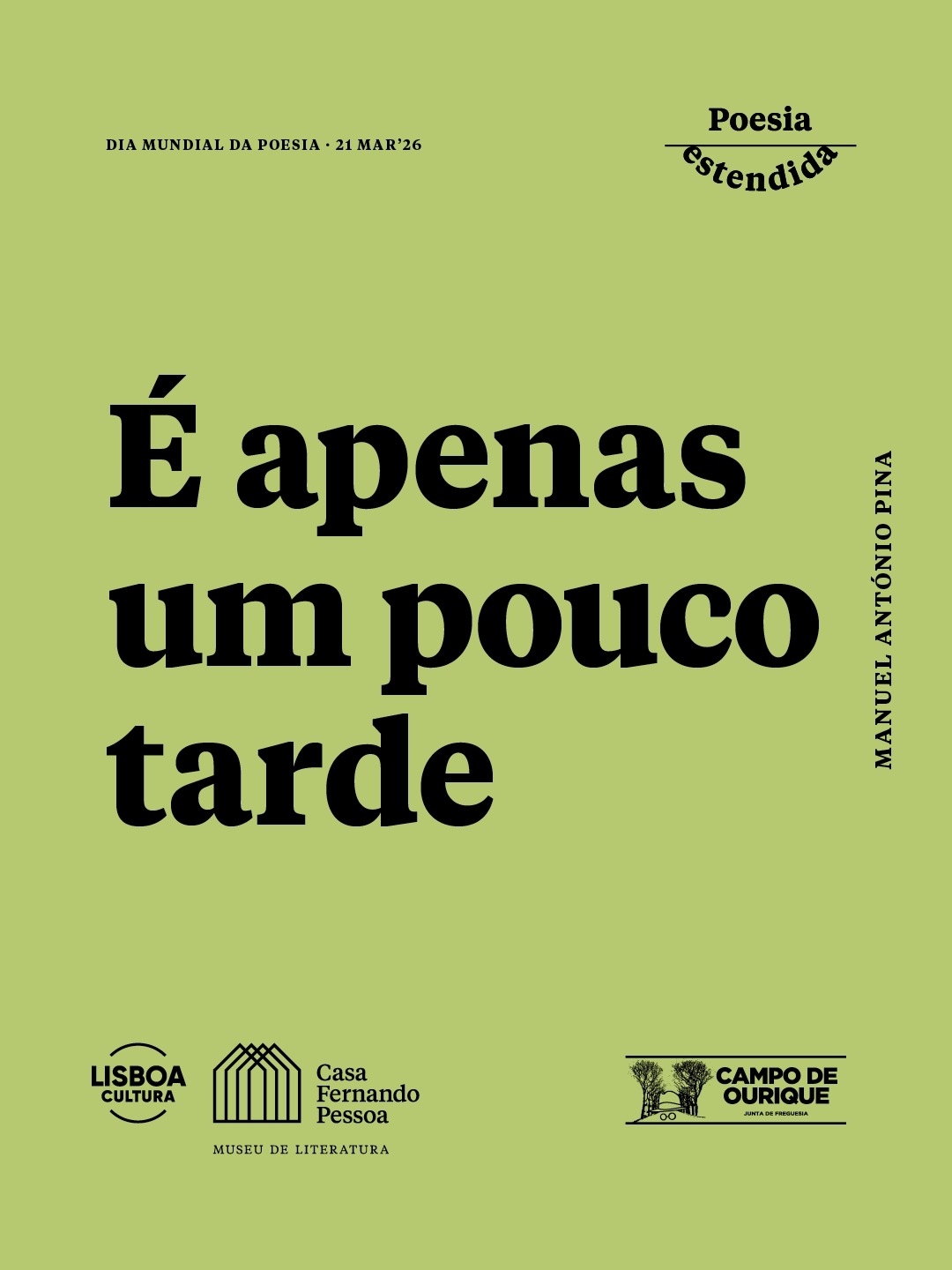 É apenas um pouco tarde